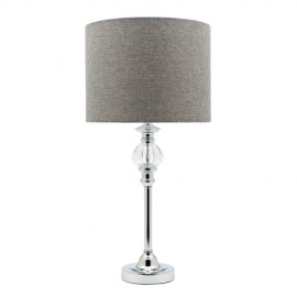 Cougar-Beverly 1lt 60W E.S. Table Lamp - Chrome